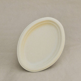 Small Oval Plate Bamboo Pulp  500 pcs