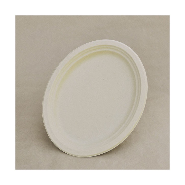 Large Oval Plate Bamboo Pulp  500 pcs