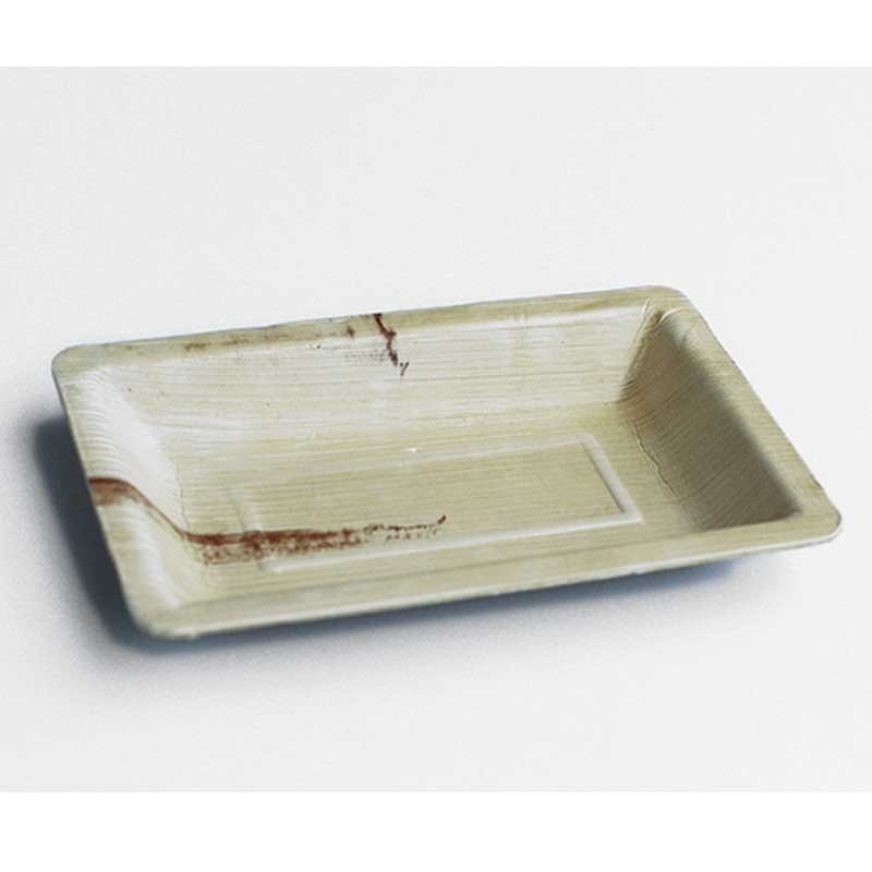 Palm Leaf Plate Rectangle Medium 202x126  100 pcs