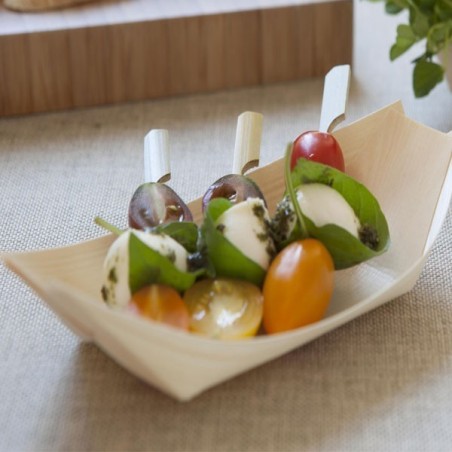 Wooden Gourmet Pine Boat Medium Tray FST Certified  2000 pcs