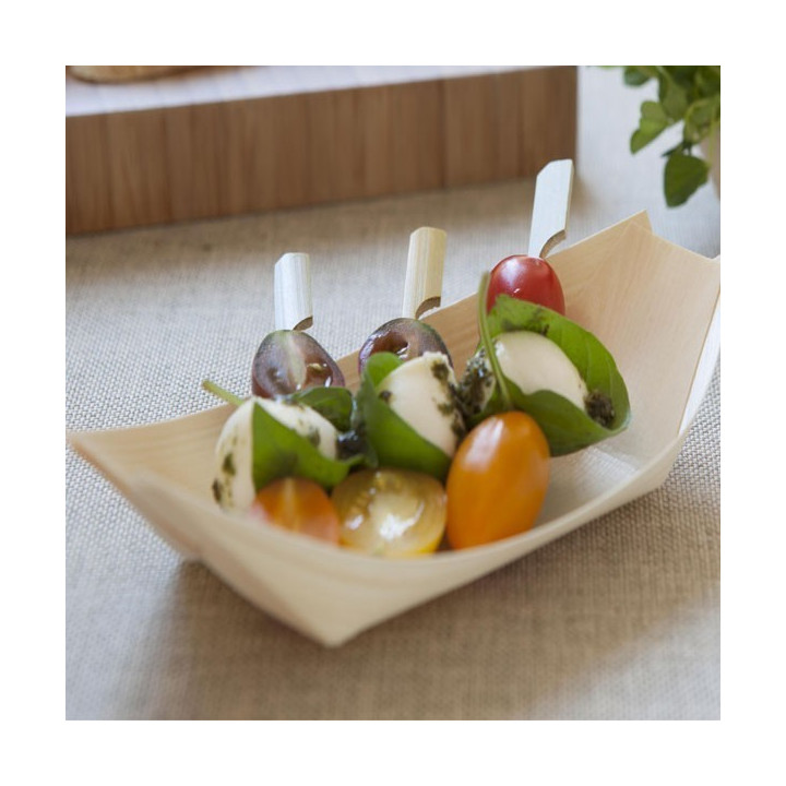 Wooden Gourmet Pine Boat Medium Tray FST Certified  2000 pcs