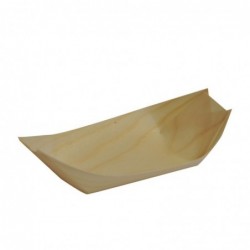 Wooden Gourmet Pine Boat X-Extra Large Tray FST Certified  1000 pcs