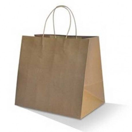 Small Takeaway KRAFT Carry Bag Brown