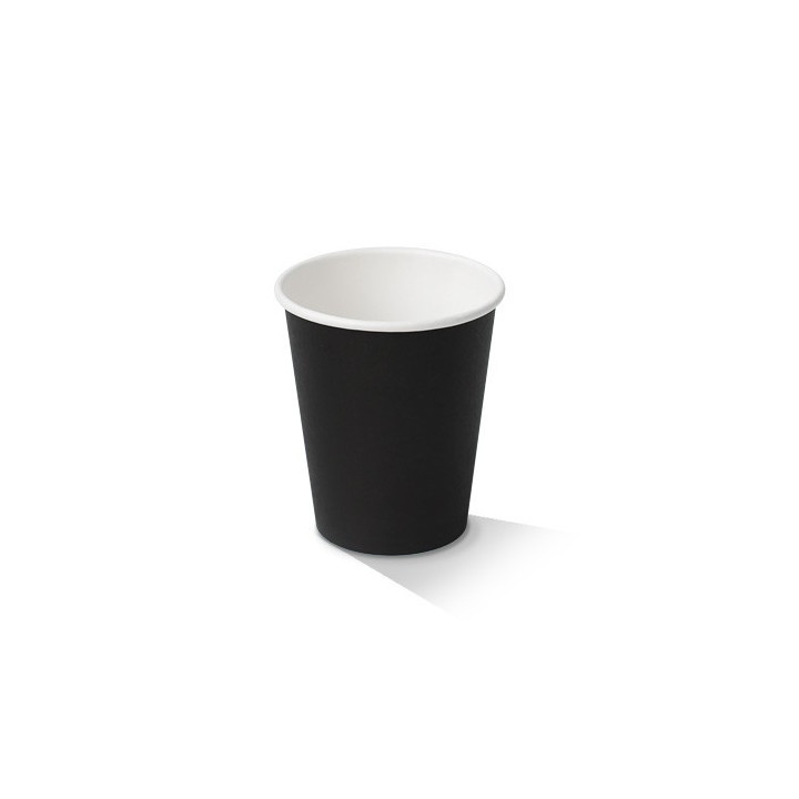 8oz Black Single Wall Coffee Cup  1000 pcs