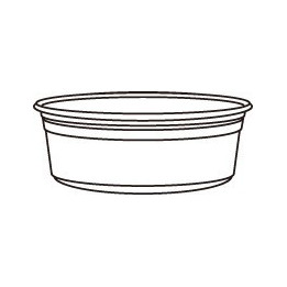 8oz Deli Clear Salad Container (Ingeo PLA)  500 pcs