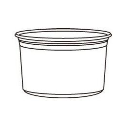 16oz Deli Clear Salad Container (Ingeo PLA)  500 pcs