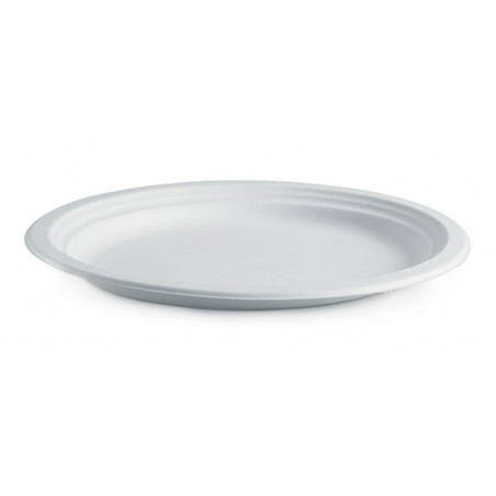 12.5x10" Oval Plate Biodegradable White  500 pcs