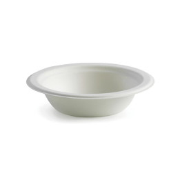 12oz Bowl Sugarcane Biodegradable White  1000 pcs