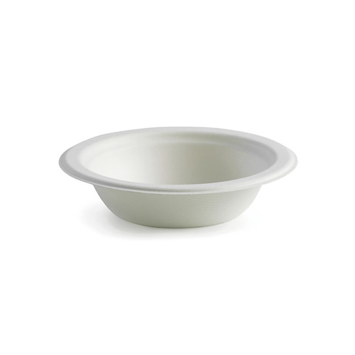 12oz Bowl Sugarcane Biodegradable White  1000 pcs