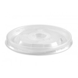 PP Lid for 8oz Hot & Cold Bio Cup - Clear  1000 pcs