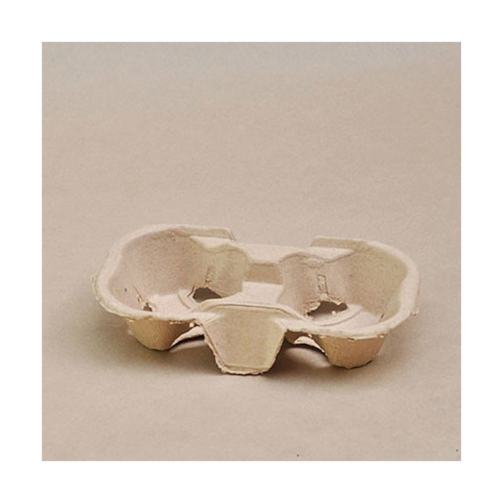 2 Cup Natural Coffee Cup Carry Tray  500 pcs