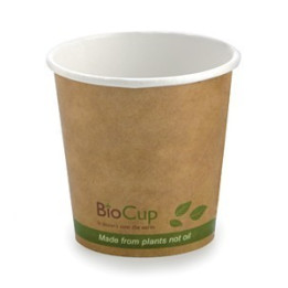 4oz Single Wall PLA Coffee Cup Leaf Kraft  2000 pcs