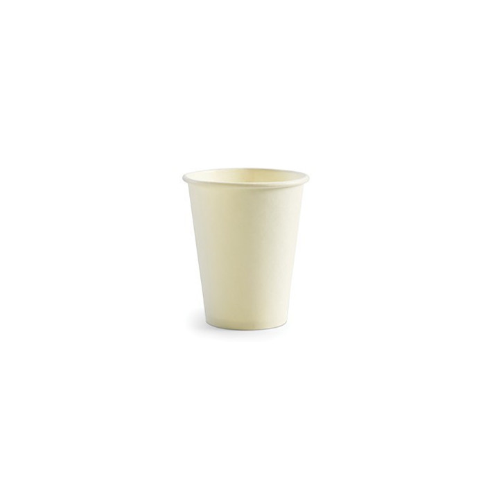 8oz Single Wall Bio Coffee Cup White  1000 pcs