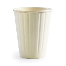 8oz Double Wall Bio Coffee Cup White  1000 pcs