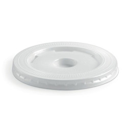 X - Hole PS Lid for 12 16 & 20-22oz BioCups - Clear  2000 pcs