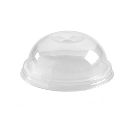 Clear Bio Dome Lid - x-slot - 150Y 200Y & 280ml Cups  1000 pcs