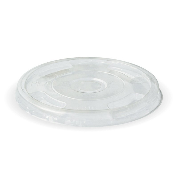 Clear Flat Bio Lid - Straw Slot - for 300-700ml Cup  1000 pcs