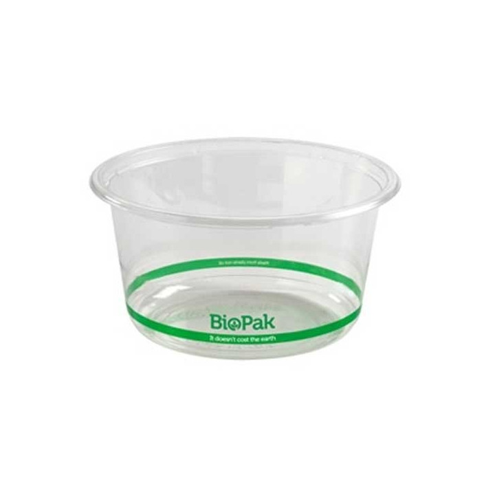 700ml Clear Bioplastic Wide Salad Bowl - 143mm  600 pcs
