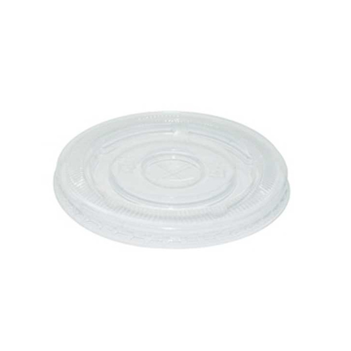 X - Hole PLA Lid for 12 16 & 20-22oz BioCups - Clear  1000 pcs