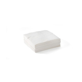 2 PLY Corner Embossed Cocktail Napkin  White 100% FSC certified