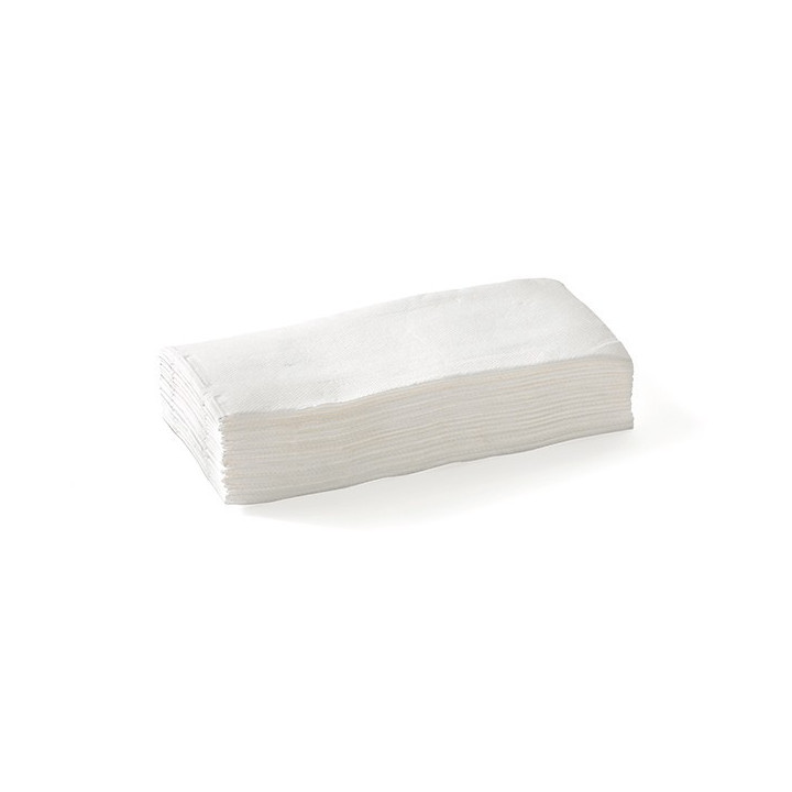2 PLY 1/8 fold Quilted Dinner Napkin White 100% FSC certified