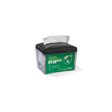 1 PLY Single Bio Napkin Dispenser BioPak Branded 200x150x165  8 pcs