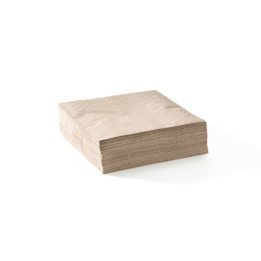 2 PLY 1/4 Fold Embossed Dinner Brown Natural Bio Napkin 400x400  1000 pcs