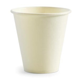 8oz (90mm) Single Wall White Bio Coffee Cup  1000 pcs