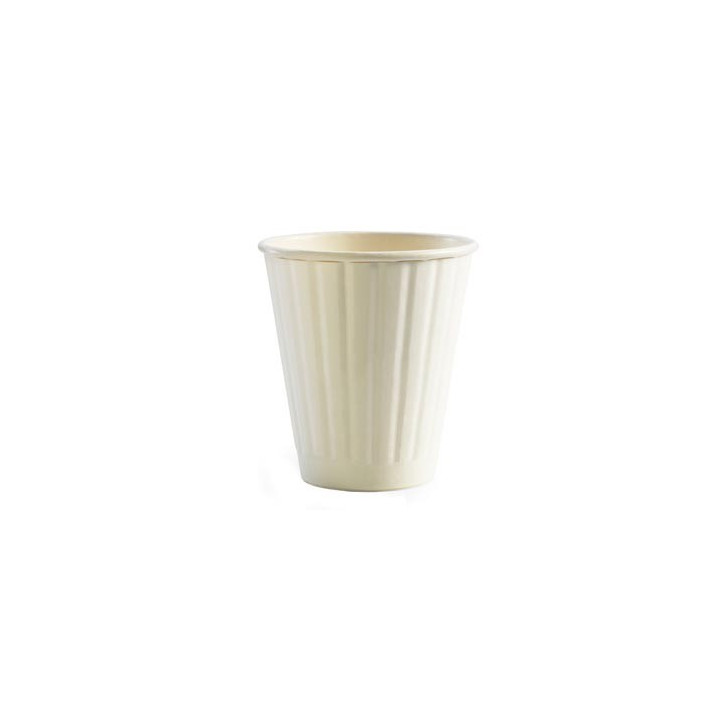 8oz (90mm) Double Wall Wehite Bio Coffee Cup  1000 pcs