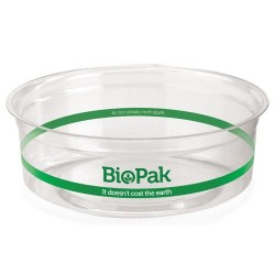 240ml Ingeo Bioplastic Salad/Fruit Bowl Clear Deli Container  500 pcs