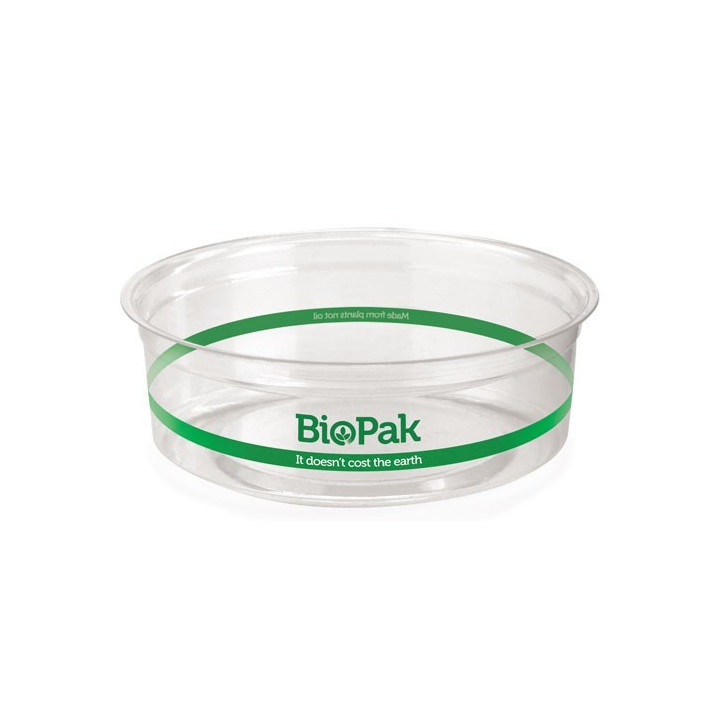 240ml Ingeo Bioplastic Salad/Fruit Bowl Clear Deli Container  500 pcs