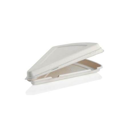 Biodegradable Pancake/Pizza Box - fits a slice of an 18" Pizza Natural  250 pcs