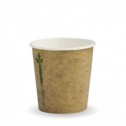 4oz Single Wall White Coffee Cup - Ingeo Compostable