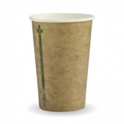 10oz Single Wall White Coffee Cup - Ingeo Compostable