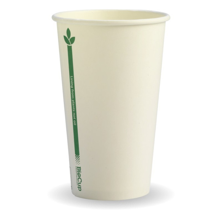 12oz Single Wall Kraft Coffee Cup - Ingeo Compostable
