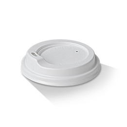 8oz PS Sipper Spout Lid / White - 1000 pcs  1000 pcs