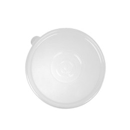 Clear PP Lids for 24, 32, & 40oz Sugarcane Takeaway Bowl - 400 pcs