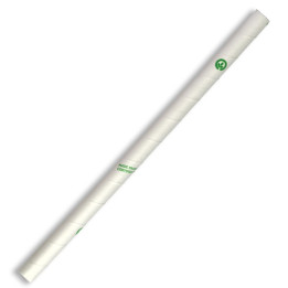 10mm Compostable Paper Straw Jumbo - White  2500 pcs