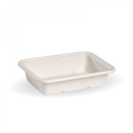 500ml Bio Takeaway Box - WHITE - Lids Optional - 500 pcs