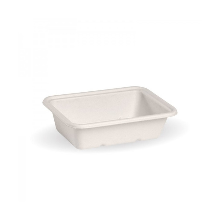 600ml Bio Takeaway Box - WHITE - Lids Optional - 500 pcs