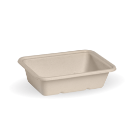 600ml Bio Takeaway Box - NATURAL - Lids Optional - 500 pcs