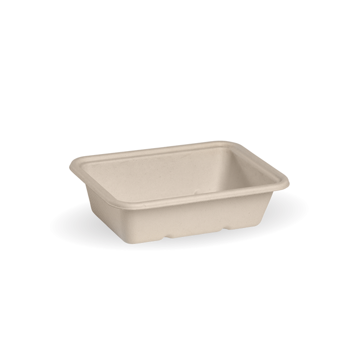 600ml Bio Takeaway Box - NATURAL - Lids Optional - 500 pcs