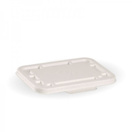 Biodegradable Lids for 500 & 600ml Takeaway Box - WHITE - 500 pcs