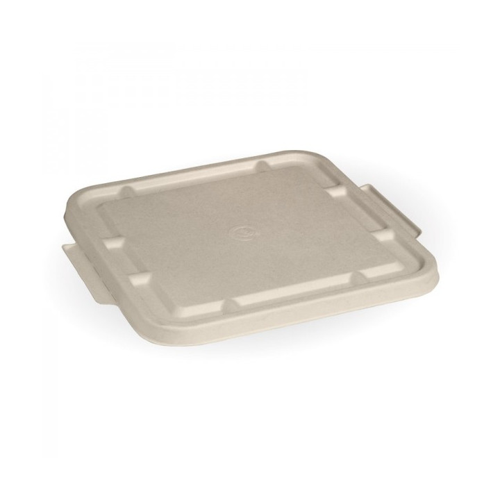 Lids for 3 Compartment Bio Asian Takeaway Box - NATURAL - 300 pcs