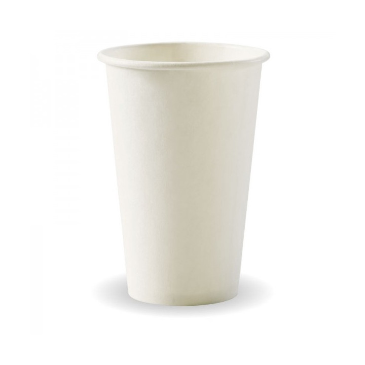 12oz (80mm) Single Wall Coffee Cup White  1000 pcs