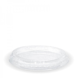 Clear Flat lid - no hole - for 60ml sauce and 150-280ml cup  1000 pcs