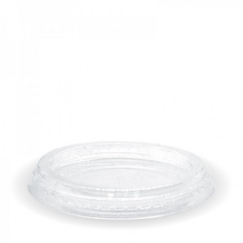 Clear Flat lid - no hole - for 60ml sauce and 150-280ml cup  1000 pcs
