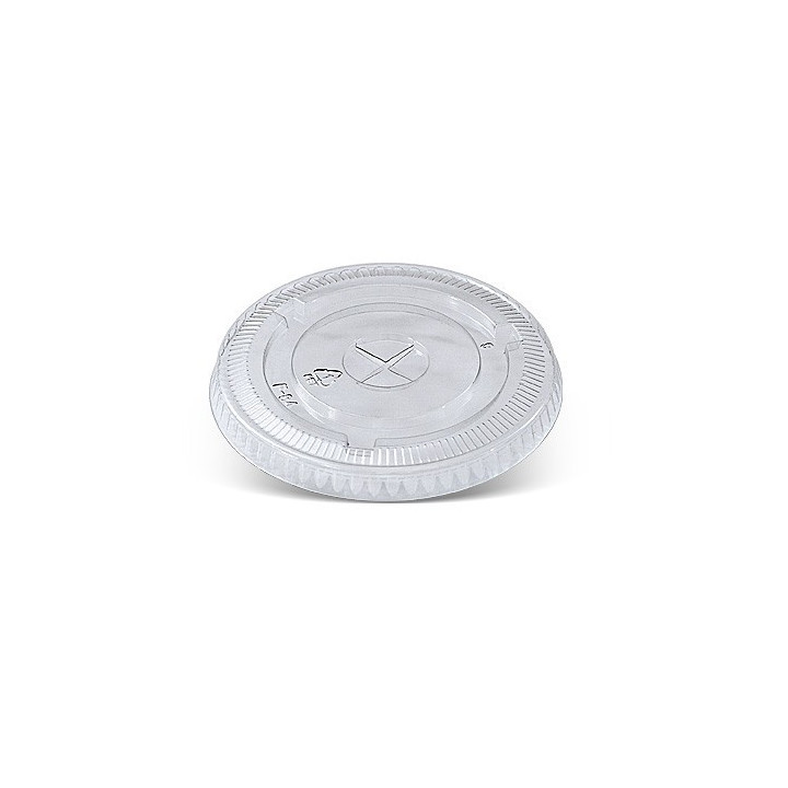 10/12oz Cup PET flat lid /X slot  1000 pcs