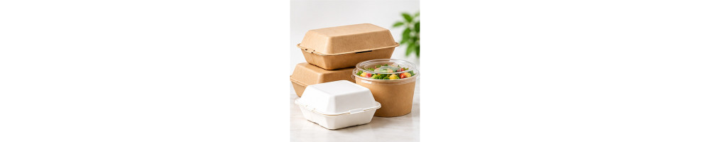 Disposable Takeaway Food Packaging Boxes Compostable | Go Green World